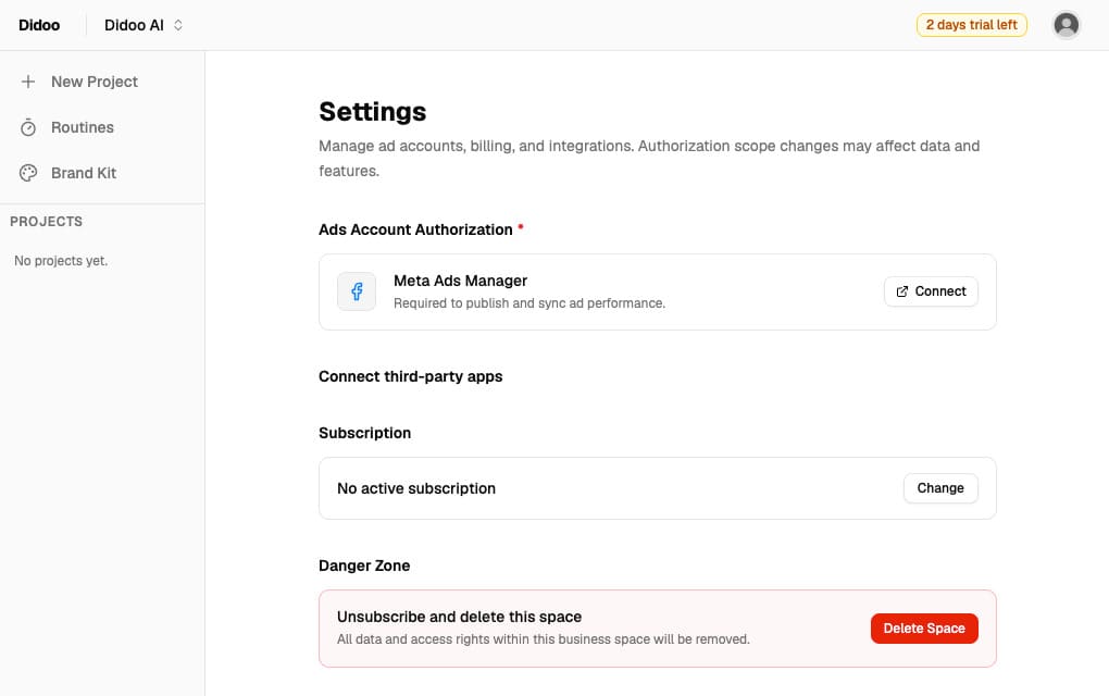 Setting-page