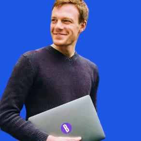 Digital entrepreneur with laptop