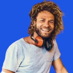 Smiling entrepreneur with headphones